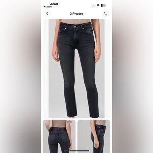 Citizens of Humanity Black Straight Leg Jeans —26